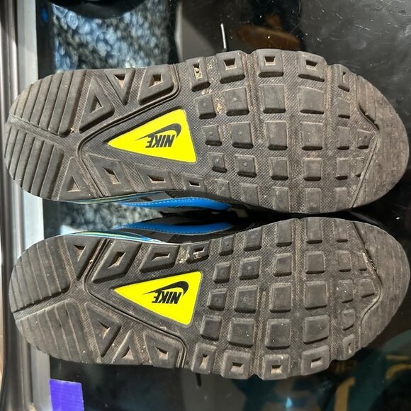 Nike Air Max 407759-029 2012 Black Blue Check Youth Size 5.5 - Picture 11 of 16